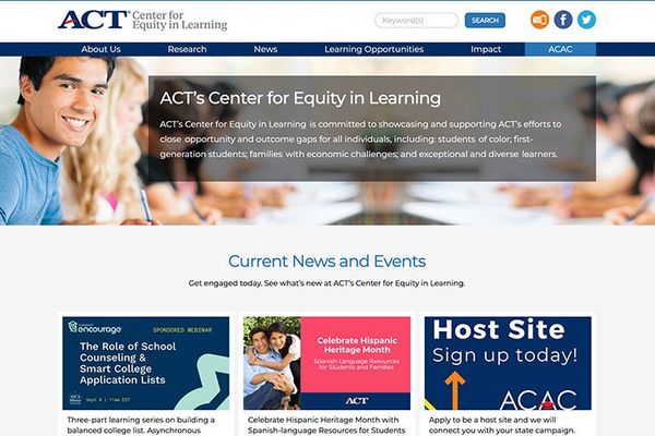 ACT’s Center for Equity in Learning